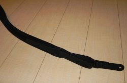 画像7: キース・リチャーズ 黒色無地タイプ ギターストラップ（Keith Richards Style black leather GuitarStrap）