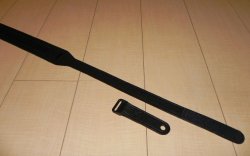 画像6: キース・リチャーズ 黒色無地タイプ ギターストラップ（Keith Richards Style black leather GuitarStrap）