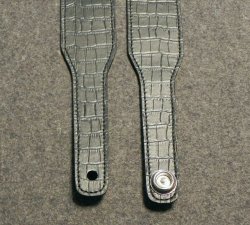 画像7: キース・リチャーズ クロコダイル柄タイプ ギターストラップ リニューアルバージョン（Keith Richards Style crocodile embossed leather GuitarStrap）