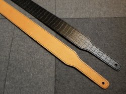 画像5: キース・リチャーズ クロコダイル柄タイプ ギターストラップ リニューアルバージョン（Keith Richards Style crocodile embossed leather GuitarStrap）