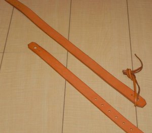 画像3: アコギ用システムストラップセットＤ（先端：革ヒモタイプ　後端：通常タイプストラップピン用穴） (3)