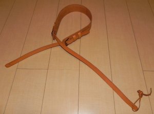 画像2: アコギ用システムストラップセットＤ（先端：革ヒモタイプ　後端：通常タイプストラップピン用穴） (2)