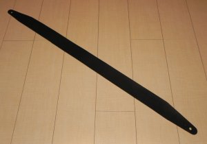 画像3: 長さ固定１枚革Basicカスタムストラップ  センターシフト端部仕様  ブラック色 (3)