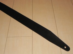 画像2: 長さ固定１枚革Basicカスタムストラップ  センターシフト端部仕様  ブラック色 (2)